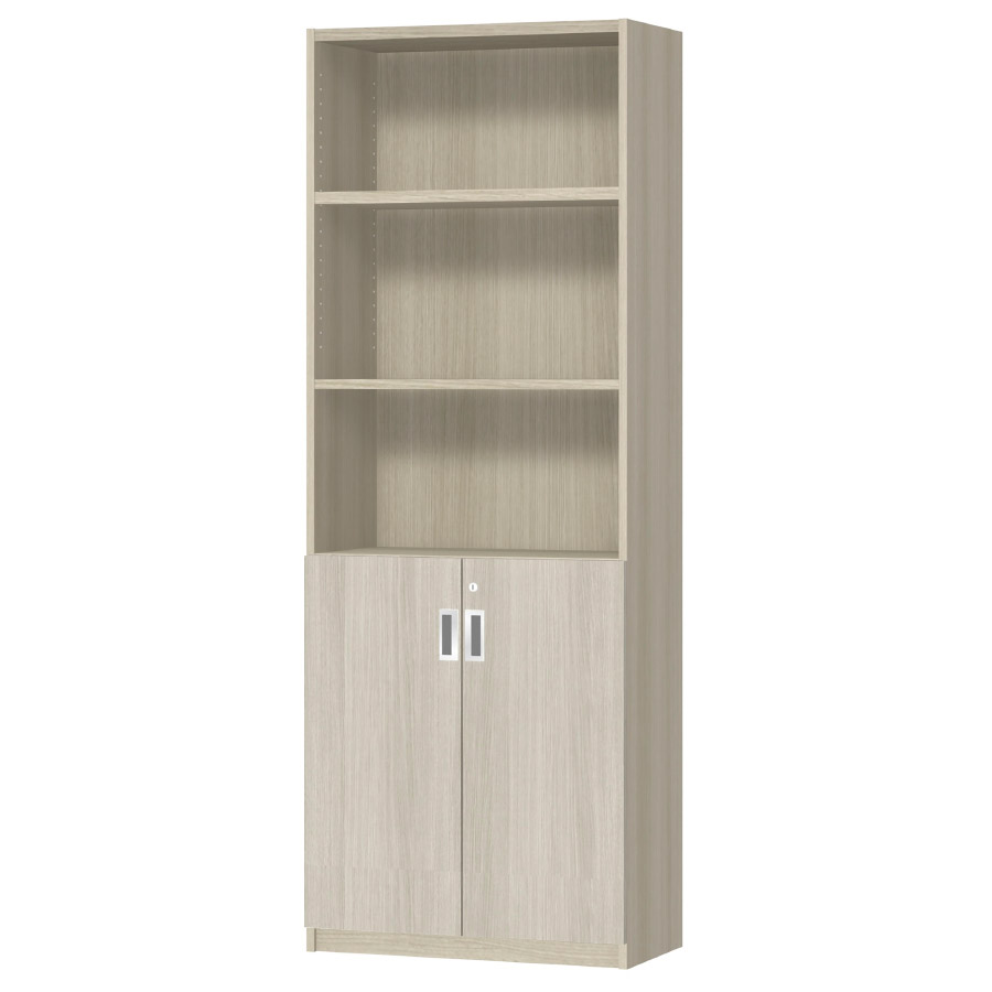 (商品画像) オーダーオフィスストッカー 奥行29.5cm×高さ191.1cm×幅60～70cm 2段扉