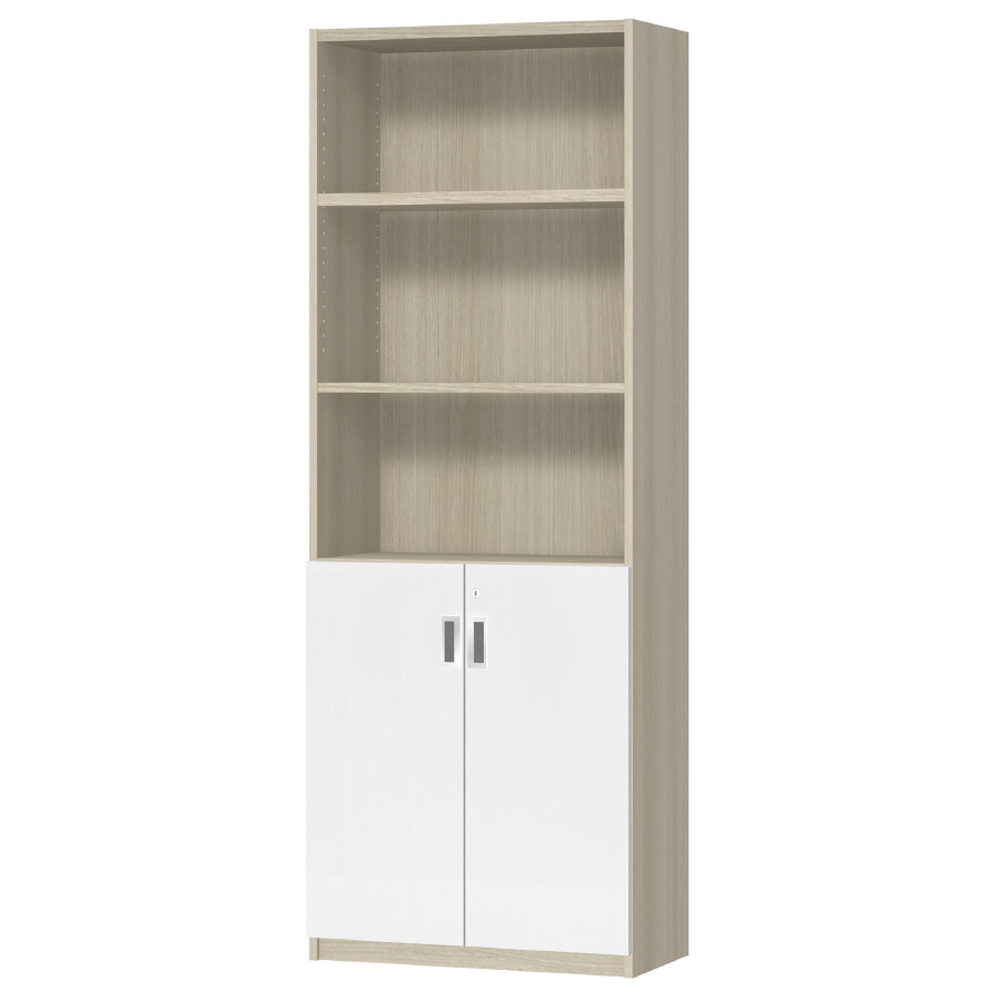 (商品画像) オーダーオフィスストッカー 奥行29.5cm×高さ191.1cm×幅60～70cm 2段扉