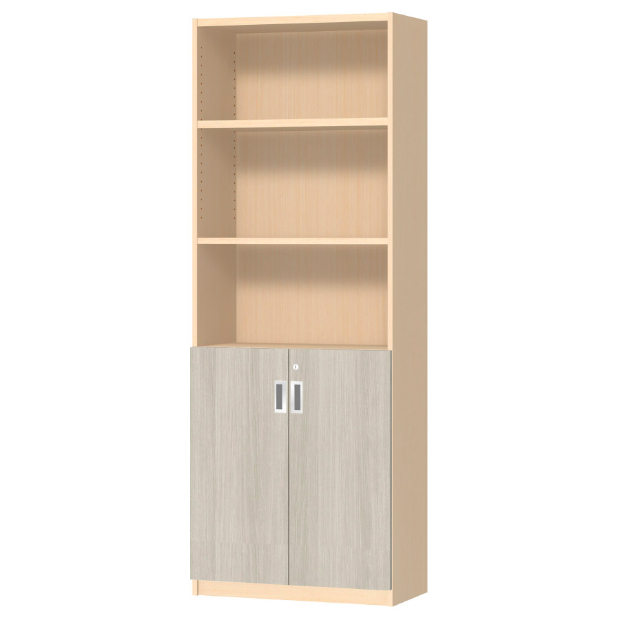 (商品画像) オーダーオフィスストッカー 奥行29.5cm×高さ191.1cm×幅60～70cm 2段扉