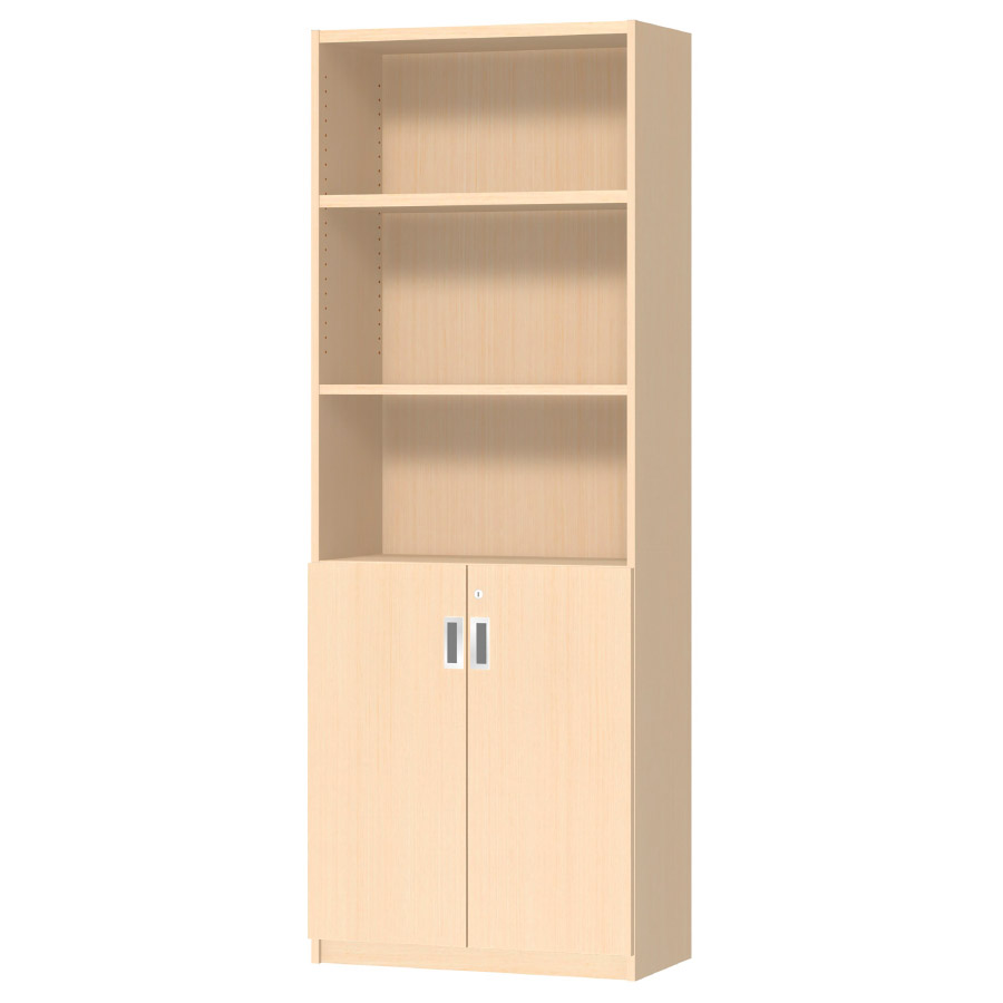 (商品画像) オーダーオフィスストッカー 奥行29.5cm×高さ191.1cm×幅60～70cm 2段扉