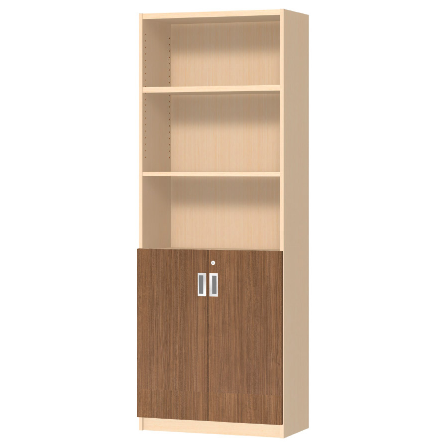 (商品画像) オーダーオフィスストッカー 奥行29.5cm×高さ191.1cm×幅60～70cm 2段扉