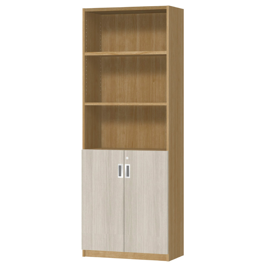 (商品画像) オーダーオフィスストッカー 奥行29.5cm×高さ191.1cm×幅60～70cm 2段扉