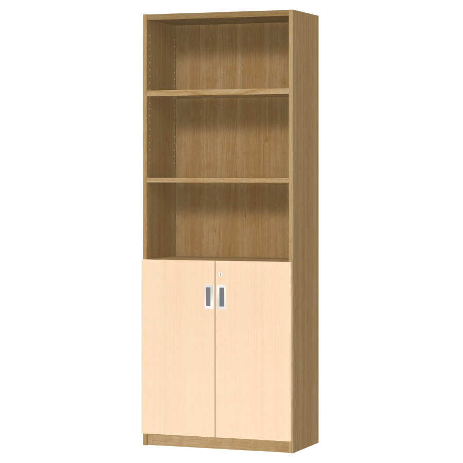 (商品画像) オーダーオフィスストッカー 奥行29.5cm×高さ191.1cm×幅60～70cm 2段扉