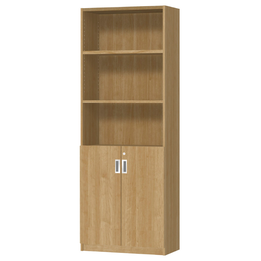 (商品画像) オーダーオフィスストッカー 奥行29.5cm×高さ191.1cm×幅60～70cm 2段扉