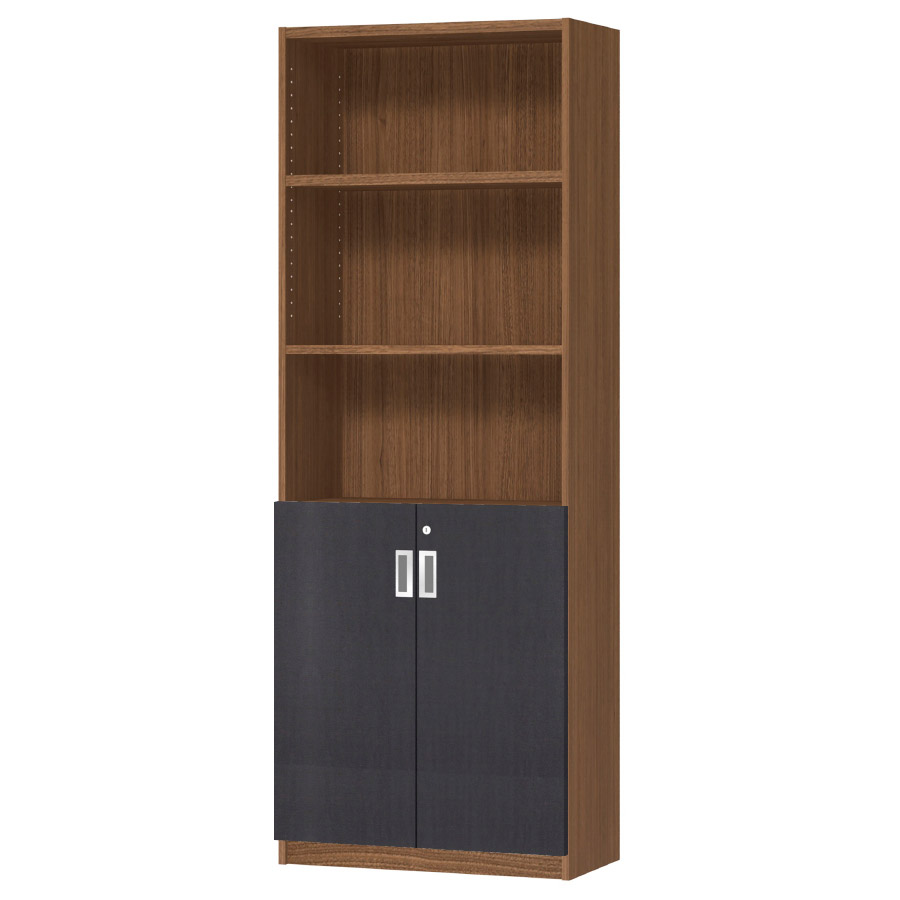 (商品画像) オーダーオフィスストッカー 奥行29.5cm×高さ191.1cm×幅60～70cm 2段扉