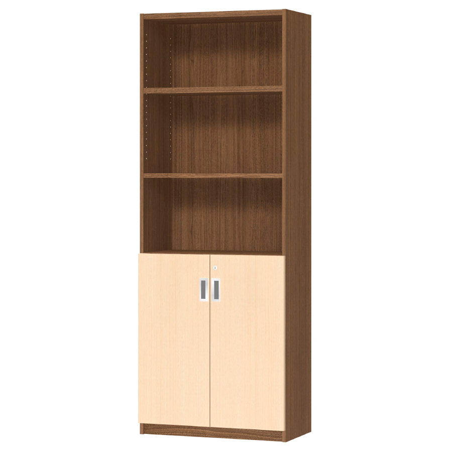 (商品画像) オーダーオフィスストッカー 奥行29.5cm×高さ191.1cm×幅60～70cm 2段扉