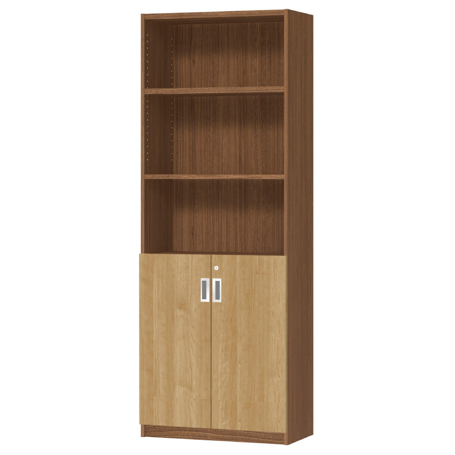 (商品画像) オーダーオフィスストッカー 奥行29.5cm×高さ191.1cm×幅60～70cm 2段扉