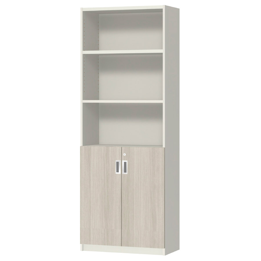 (商品画像) オーダーオフィスストッカー 奥行29.5cm×高さ191.1cm×幅60～70cm 2段扉