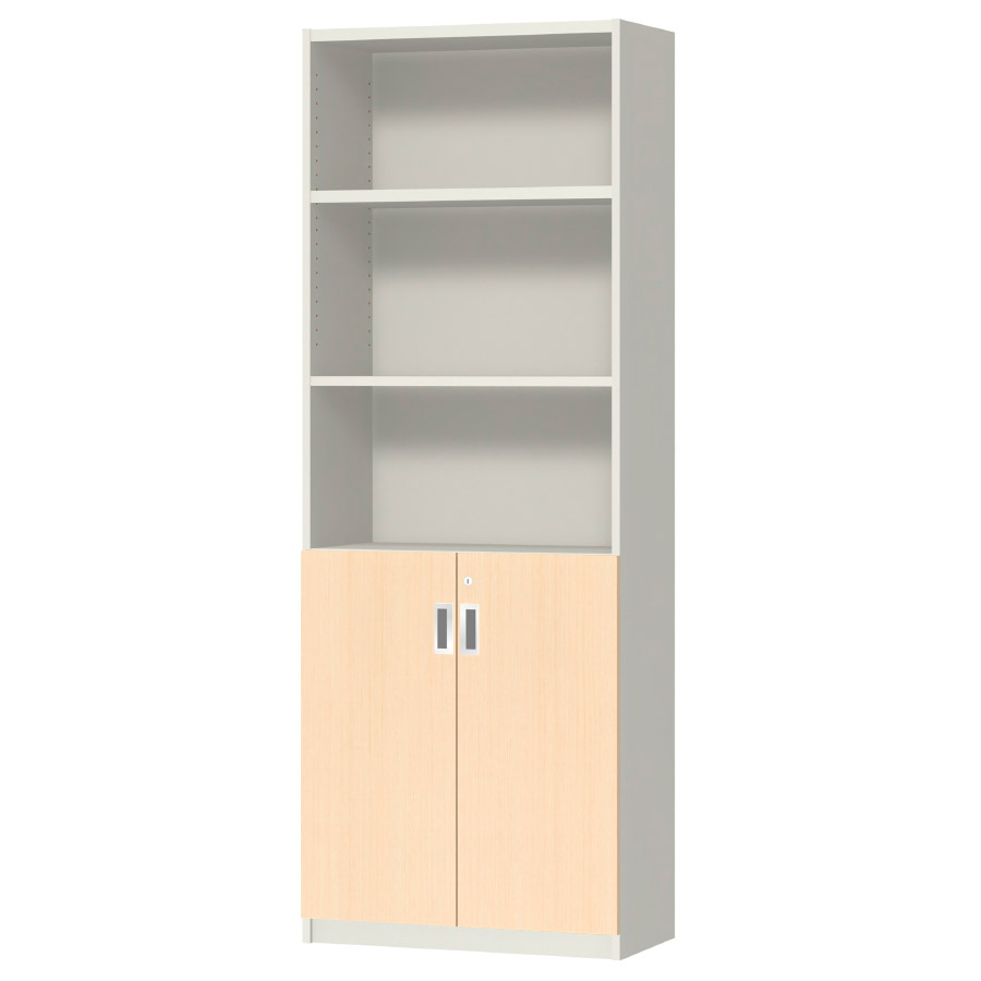 (商品画像) オーダーオフィスストッカー 奥行29.5cm×高さ191.1cm×幅60～70cm 2段扉