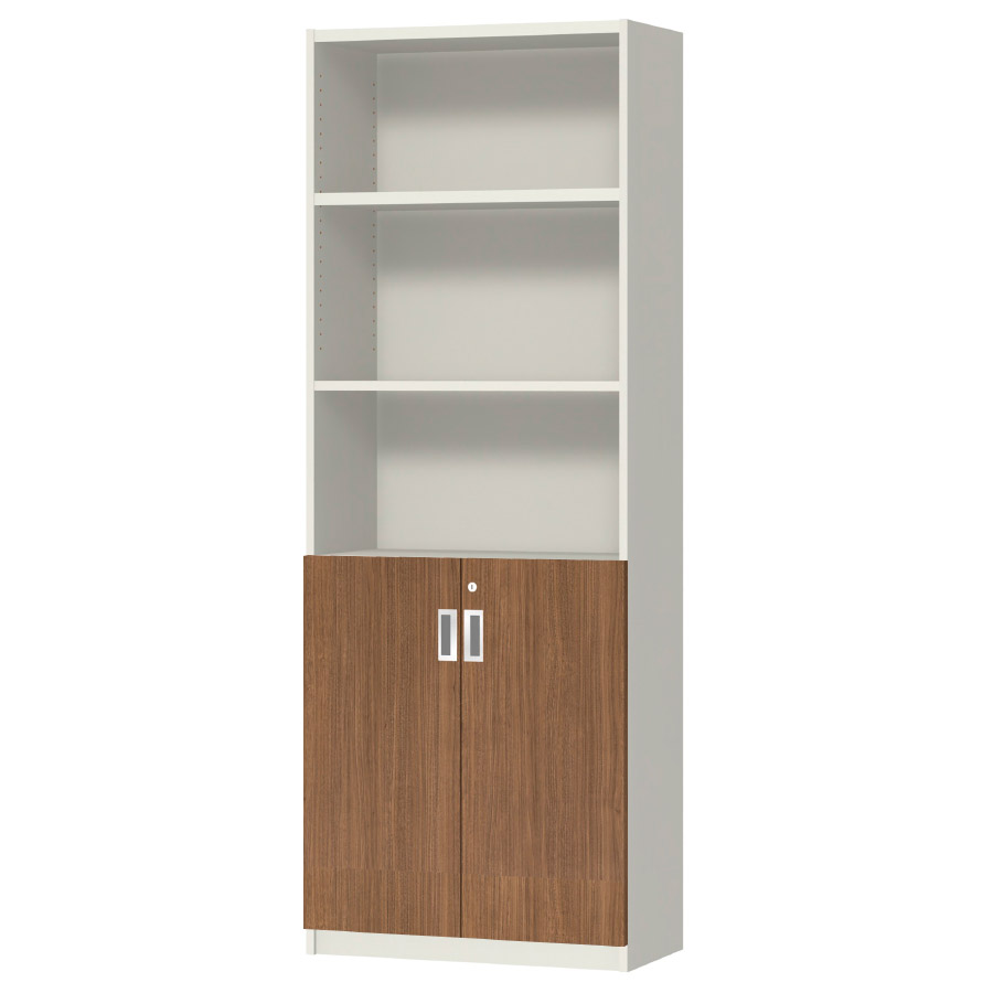 (商品画像) オーダーオフィスストッカー 奥行29.5cm×高さ191.1cm×幅60～70cm 2段扉