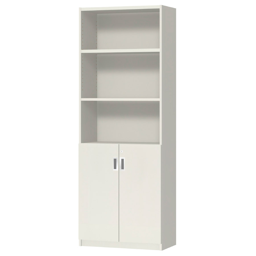 (商品画像) オーダーオフィスストッカー 奥行29.5cm×高さ191.1cm×幅60～70cm 2段扉