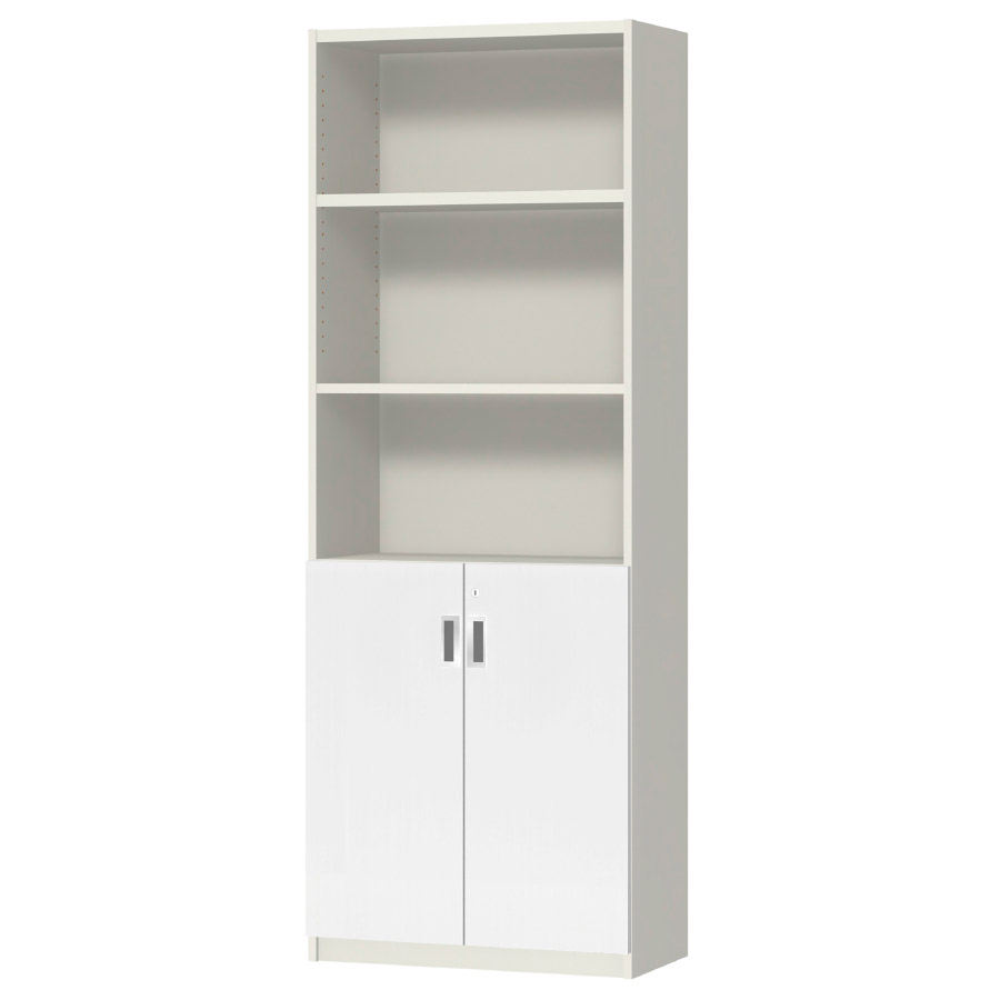 (商品画像) オーダーオフィスストッカー 奥行29.5cm×高さ191.1cm×幅60～70cm 2段扉