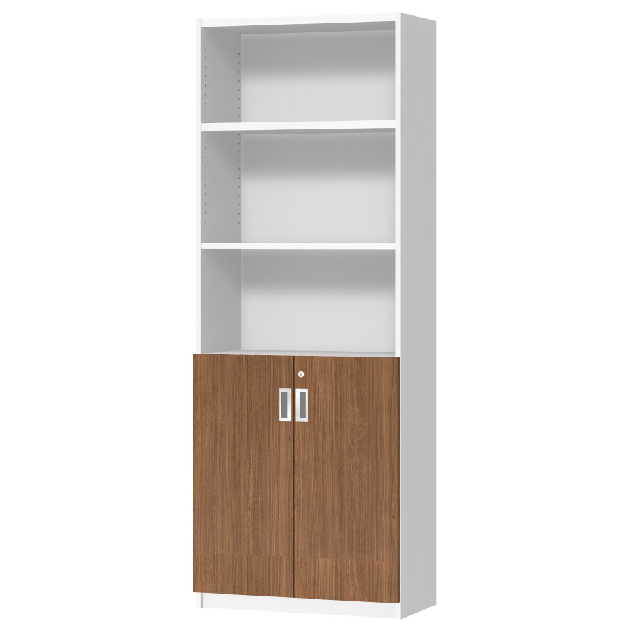 (商品画像) オーダーオフィスストッカー 奥行29.5cm×高さ191.1cm×幅60～70cm 2段扉