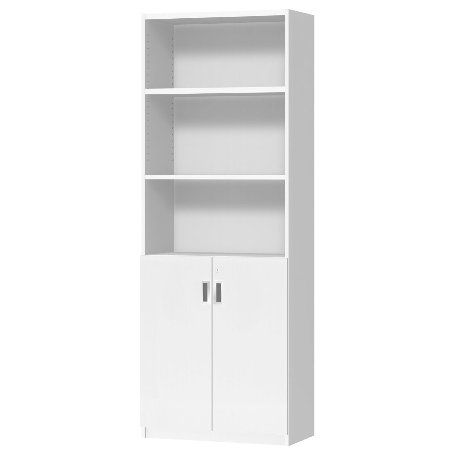 (商品画像) オーダーオフィスストッカー 奥行29.5cm×高さ191.1cm×幅60～70cm 2段扉