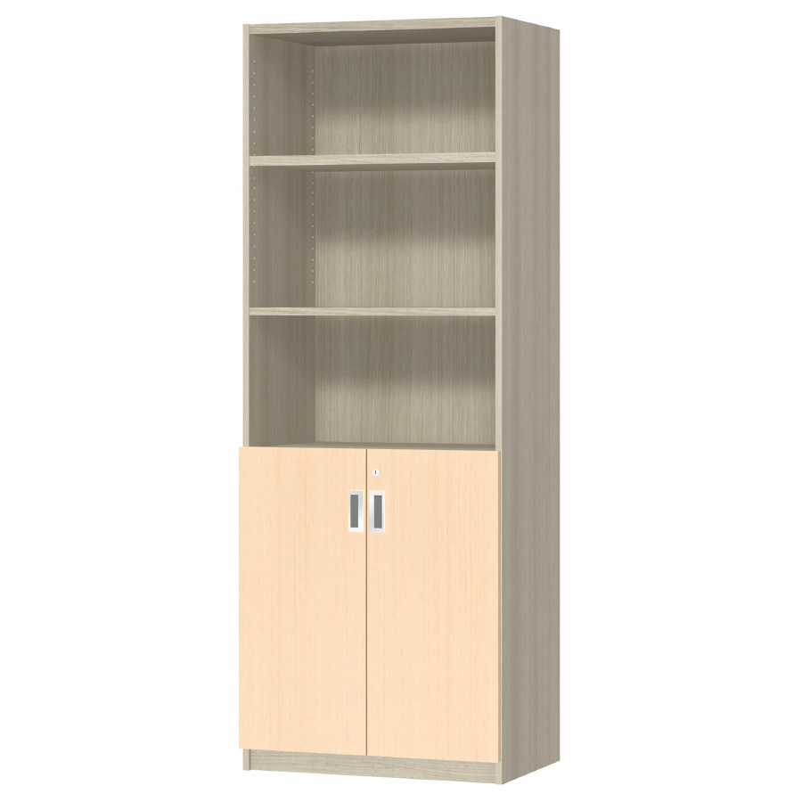 (商品画像) オーダーオフィスストッカー 奥行38.5cm×高さ191.1cm×幅60～70cm 2段扉