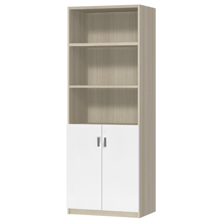 (商品画像) オーダーオフィスストッカー 奥行38.5cm×高さ191.1cm×幅60～70cm 2段扉