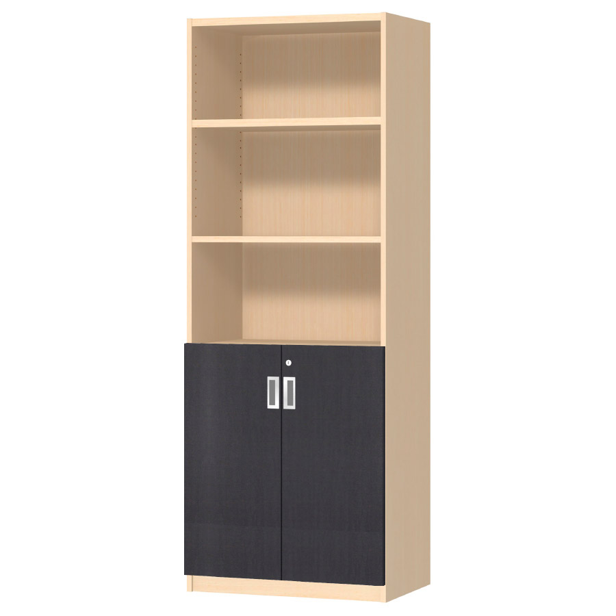 (商品画像) オーダーオフィスストッカー 奥行38.5cm×高さ191.1cm×幅60～70cm 2段扉