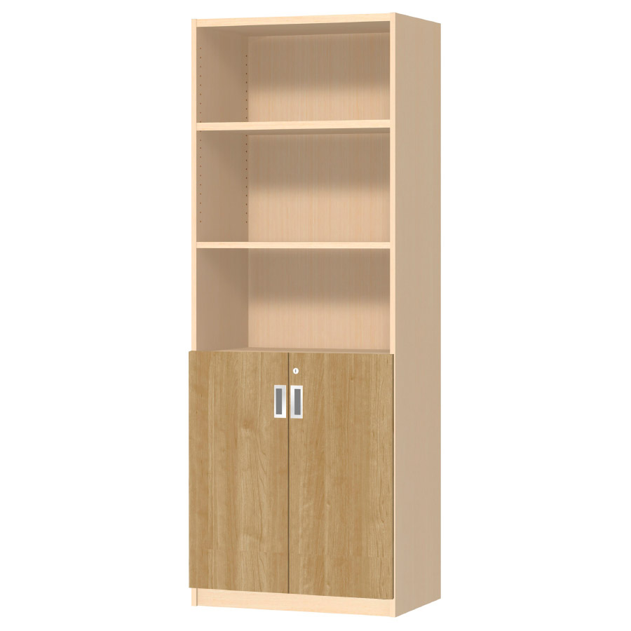 (商品画像) オーダーオフィスストッカー 奥行38.5cm×高さ191.1cm×幅60～70cm 2段扉