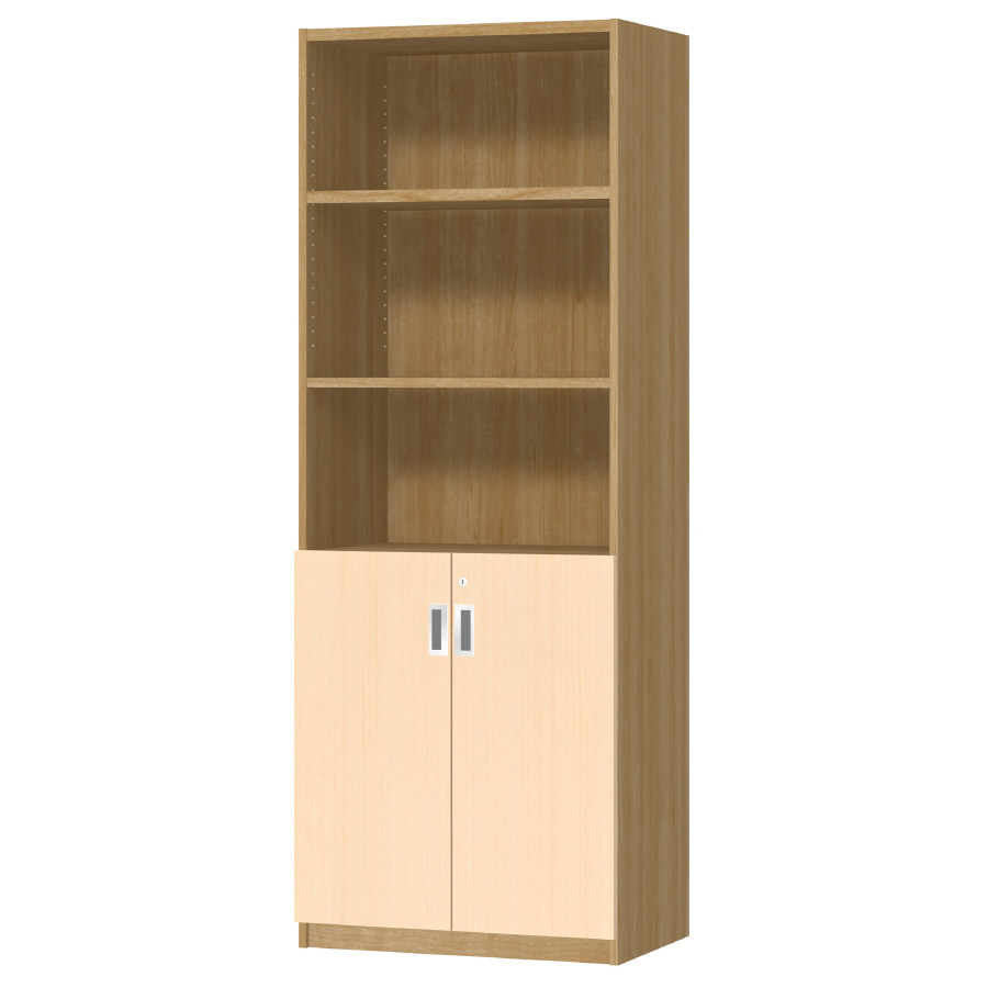 (商品画像) オーダーオフィスストッカー 奥行38.5cm×高さ191.1cm×幅60～70cm 2段扉