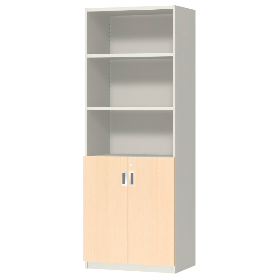 (商品画像) オーダーオフィスストッカー 奥行38.5cm×高さ191.1cm×幅60～70cm 2段扉