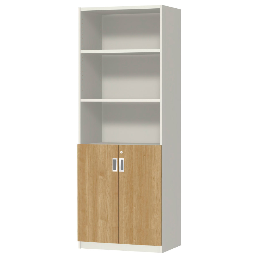 (商品画像) オーダーオフィスストッカー 奥行38.5cm×高さ191.1cm×幅60～70cm 2段扉