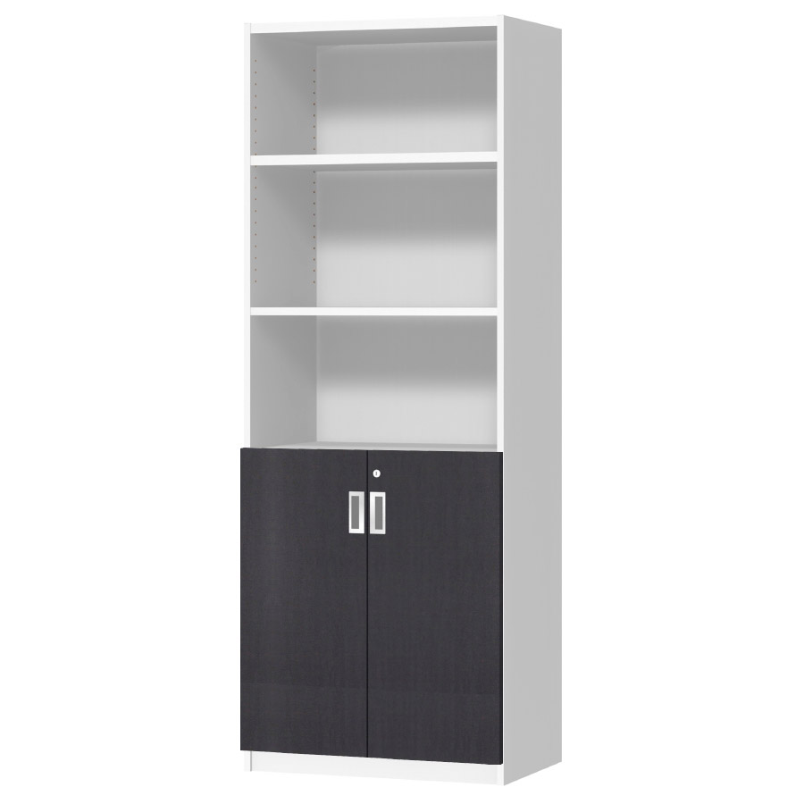 (商品画像) オーダーオフィスストッカー 奥行38.5cm×高さ191.1cm×幅60～70cm 2段扉