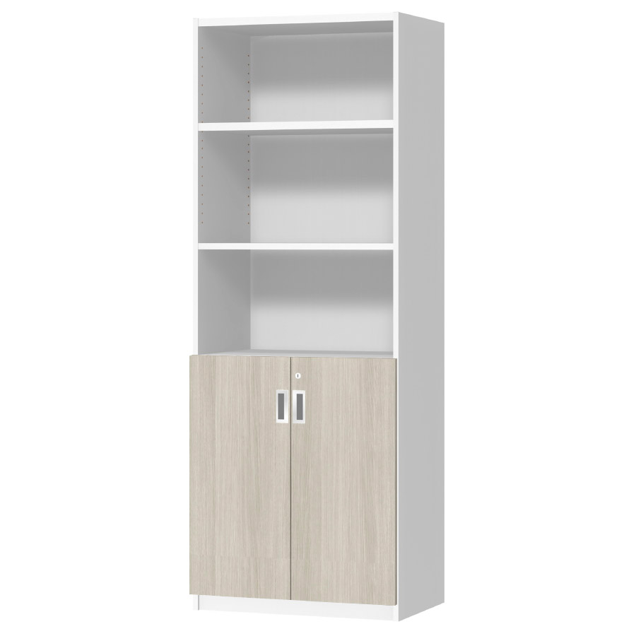 (商品画像) オーダーオフィスストッカー 奥行38.5cm×高さ191.1cm×幅60～70cm 2段扉