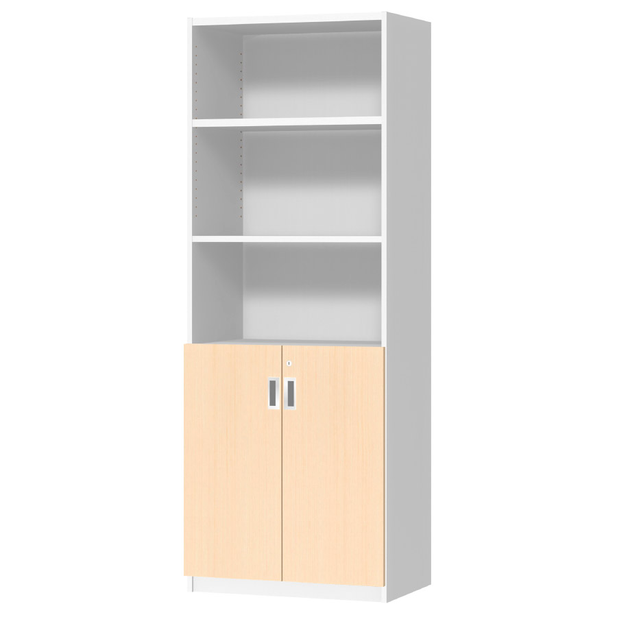 (商品画像) オーダーオフィスストッカー 奥行38.5cm×高さ191.1cm×幅60～70cm 2段扉