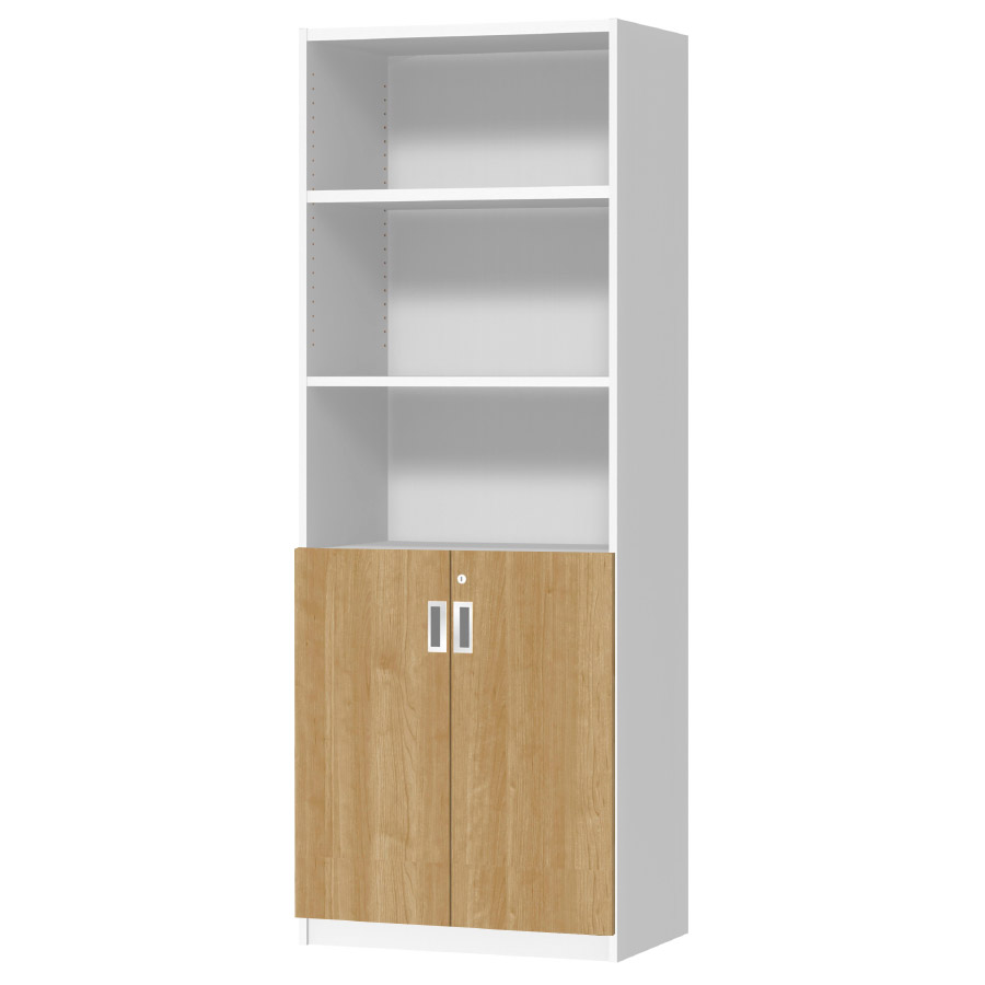 (商品画像) オーダーオフィスストッカー 奥行38.5cm×高さ191.1cm×幅60～70cm 2段扉