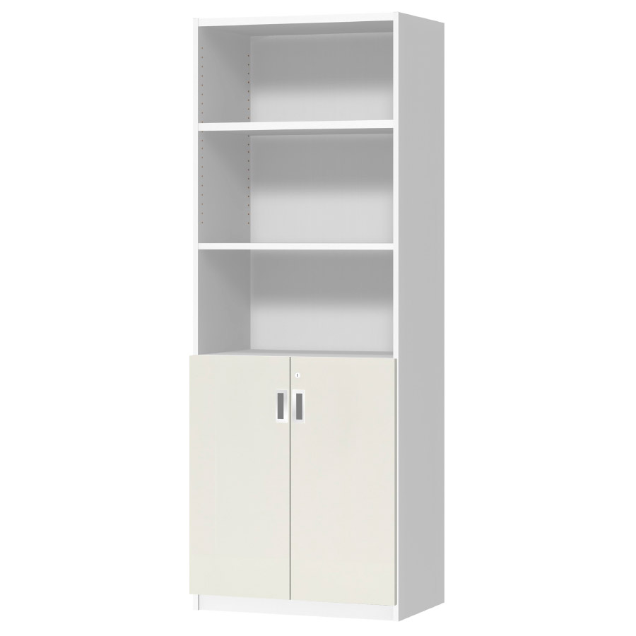 (商品画像) オーダーオフィスストッカー 奥行38.5cm×高さ191.1cm×幅60～70cm 2段扉