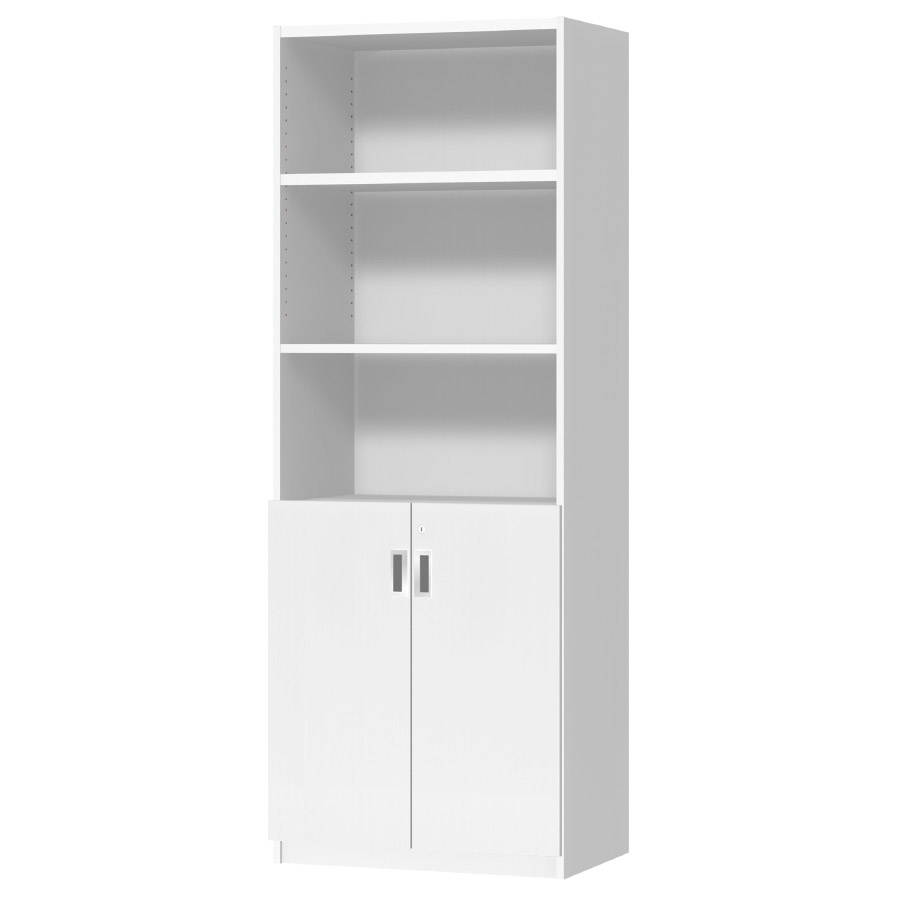 (商品画像) オーダーオフィスストッカー 奥行38.5cm×高さ191.1cm×幅60～70cm 2段扉