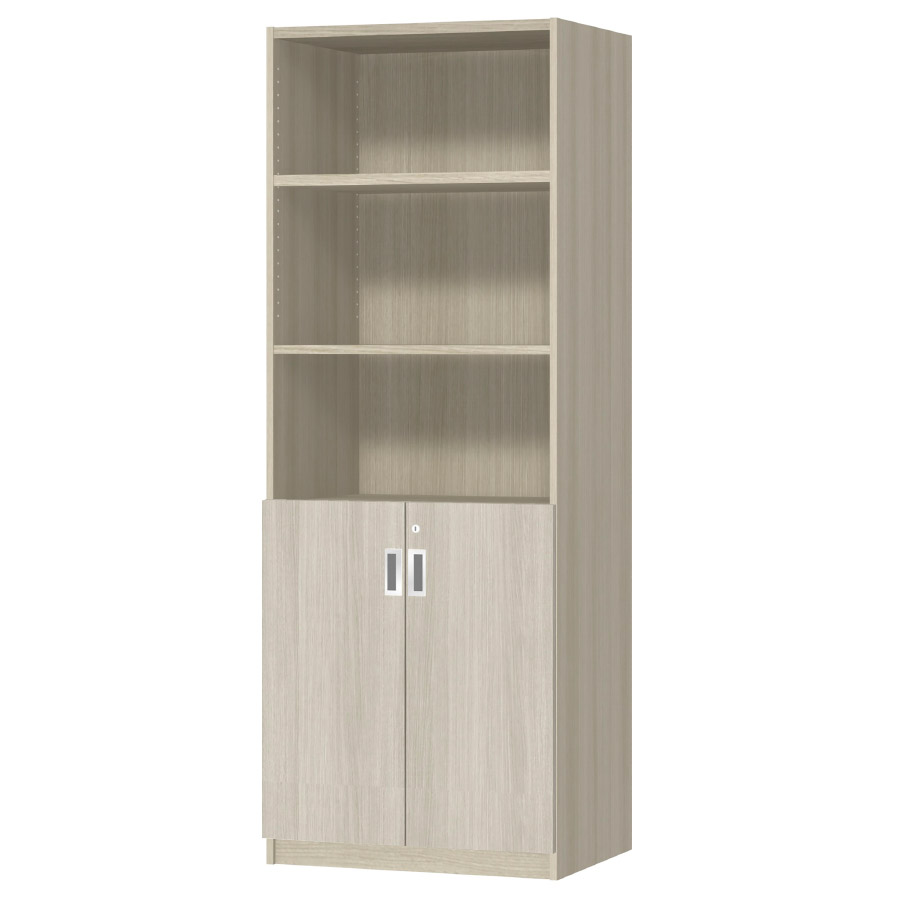 (商品画像) オーダーオフィスストッカー 奥行44.5cm×高さ191.1cm×幅60～70cm 2段扉