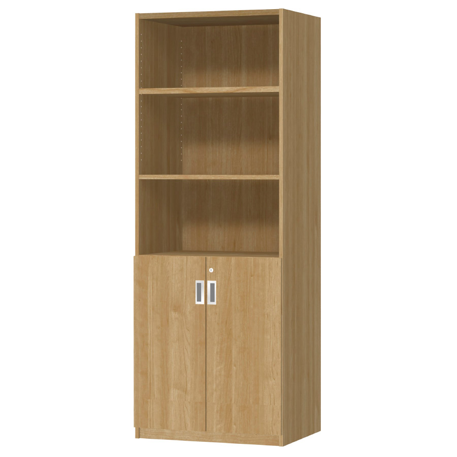 (商品画像) オーダーオフィスストッカー 奥行44.5cm×高さ191.1cm×幅60～70cm 2段扉