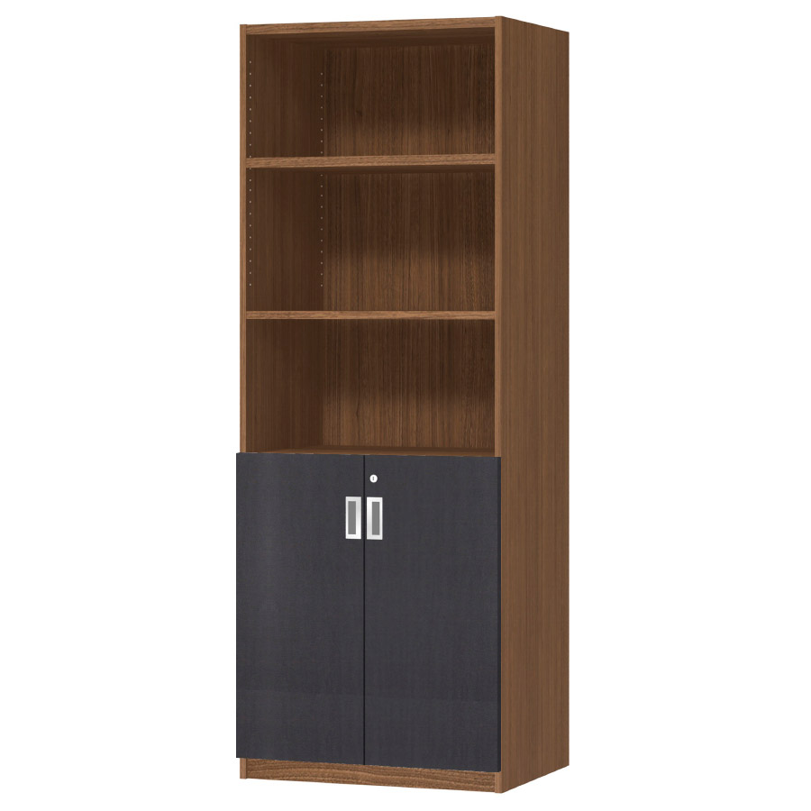 (商品画像) オーダーオフィスストッカー 奥行44.5cm×高さ191.1cm×幅60～70cm 2段扉