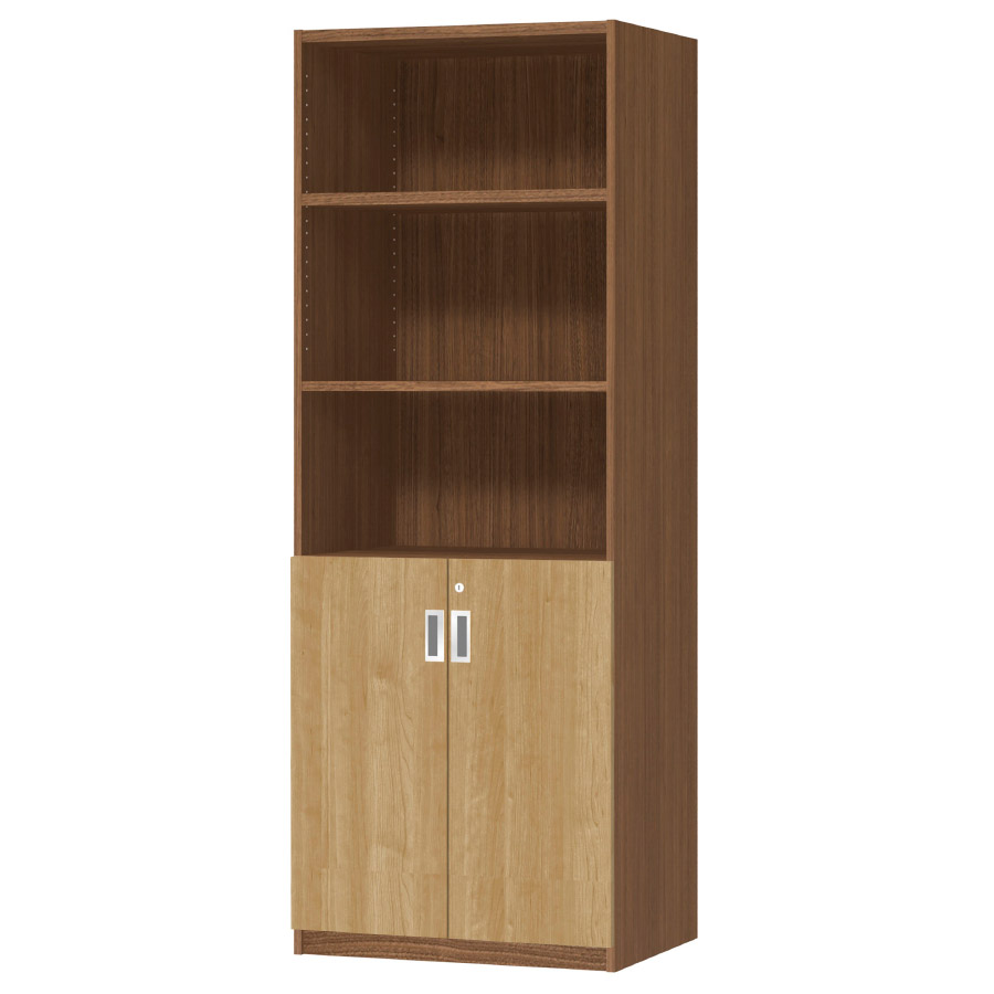 (商品画像) オーダーオフィスストッカー 奥行44.5cm×高さ191.1cm×幅60～70cm 2段扉