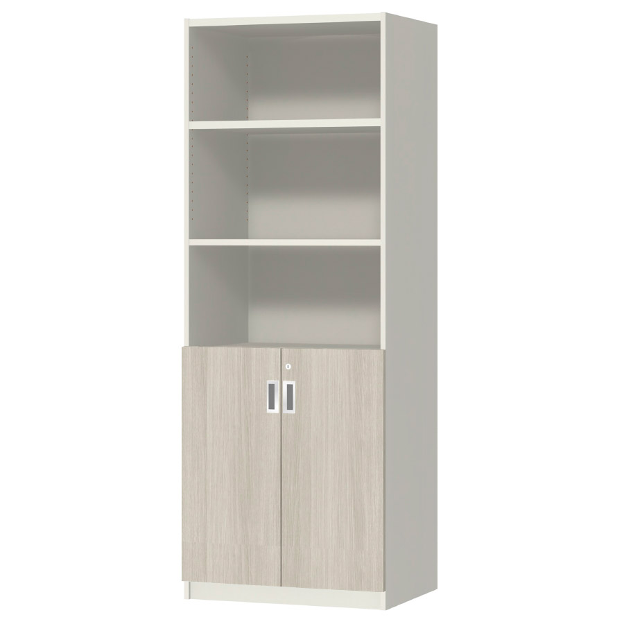 (商品画像) オーダーオフィスストッカー 奥行44.5cm×高さ191.1cm×幅60～70cm 2段扉