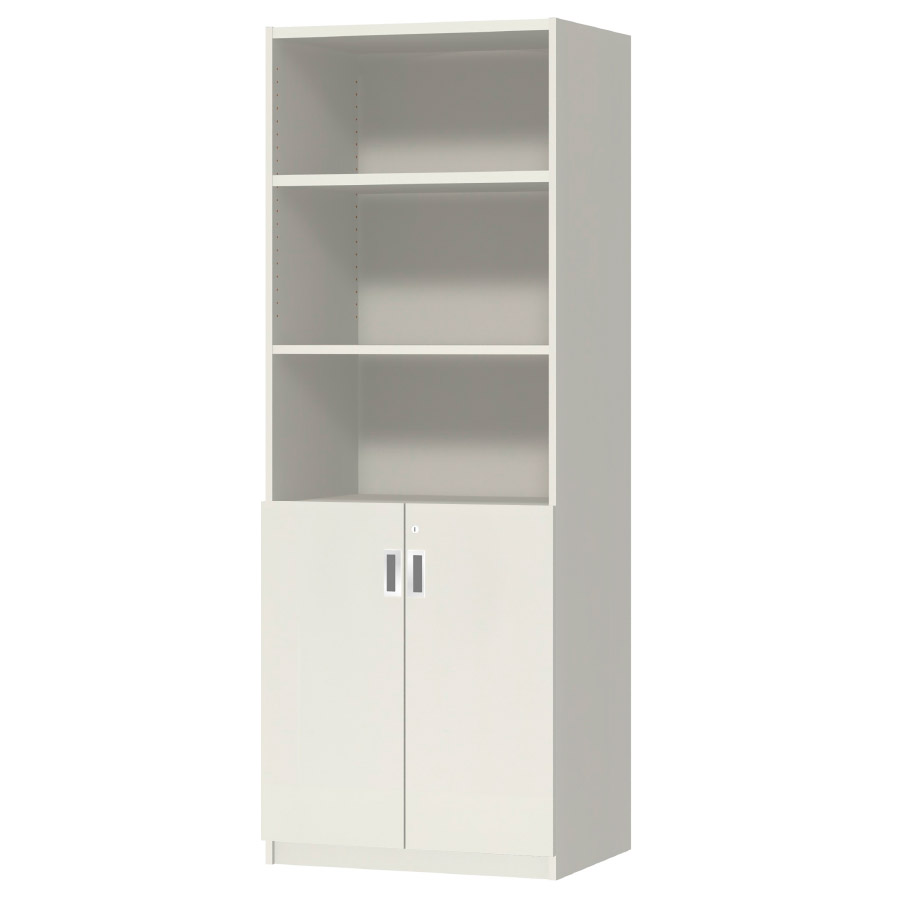 (商品画像) オーダーオフィスストッカー 奥行44.5cm×高さ191.1cm×幅60～70cm 2段扉