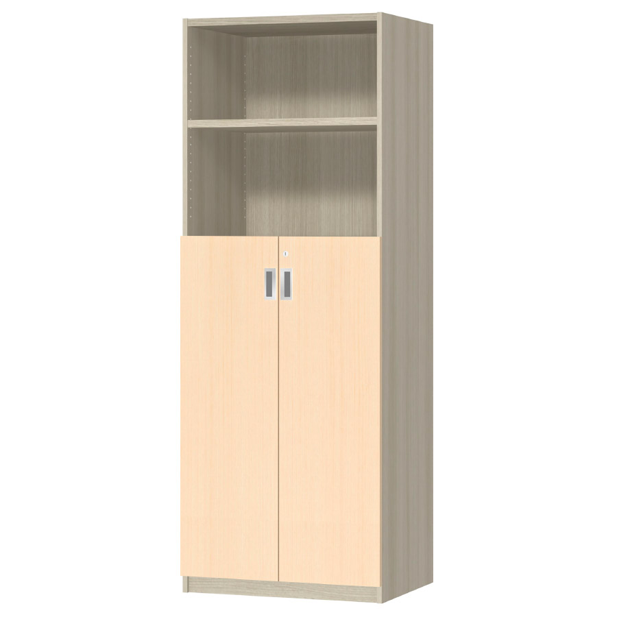 (商品画像) オーダーオフィスストッカー 奥行44.5cm×高さ191.1cm×幅60～70cm 3段扉