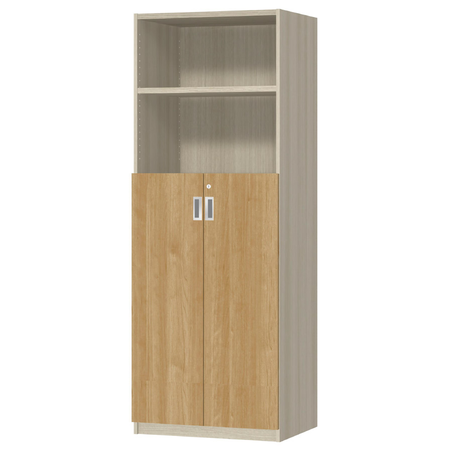 (商品画像) オーダーオフィスストッカー 奥行44.5cm×高さ191.1cm×幅60～70cm 3段扉