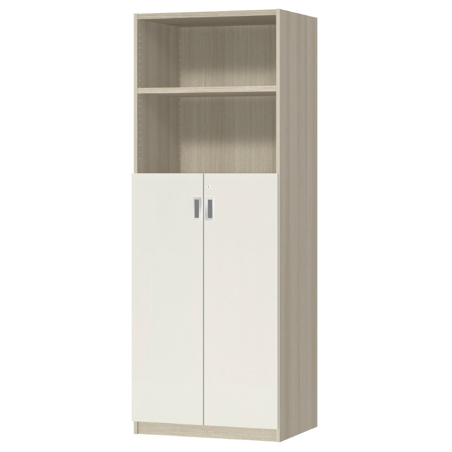 (商品画像) オーダーオフィスストッカー 奥行44.5cm×高さ191.1cm×幅60～70cm 3段扉