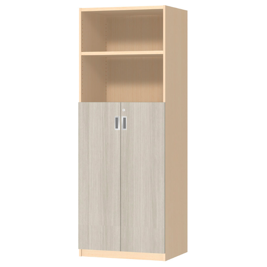 (商品画像) オーダーオフィスストッカー 奥行44.5cm×高さ191.1cm×幅60～70cm 3段扉