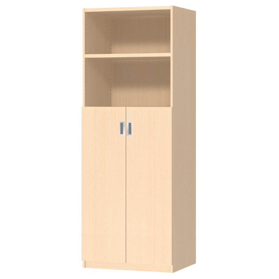 (商品画像) オーダーオフィスストッカー 奥行44.5cm×高さ191.1cm×幅60～70cm 3段扉