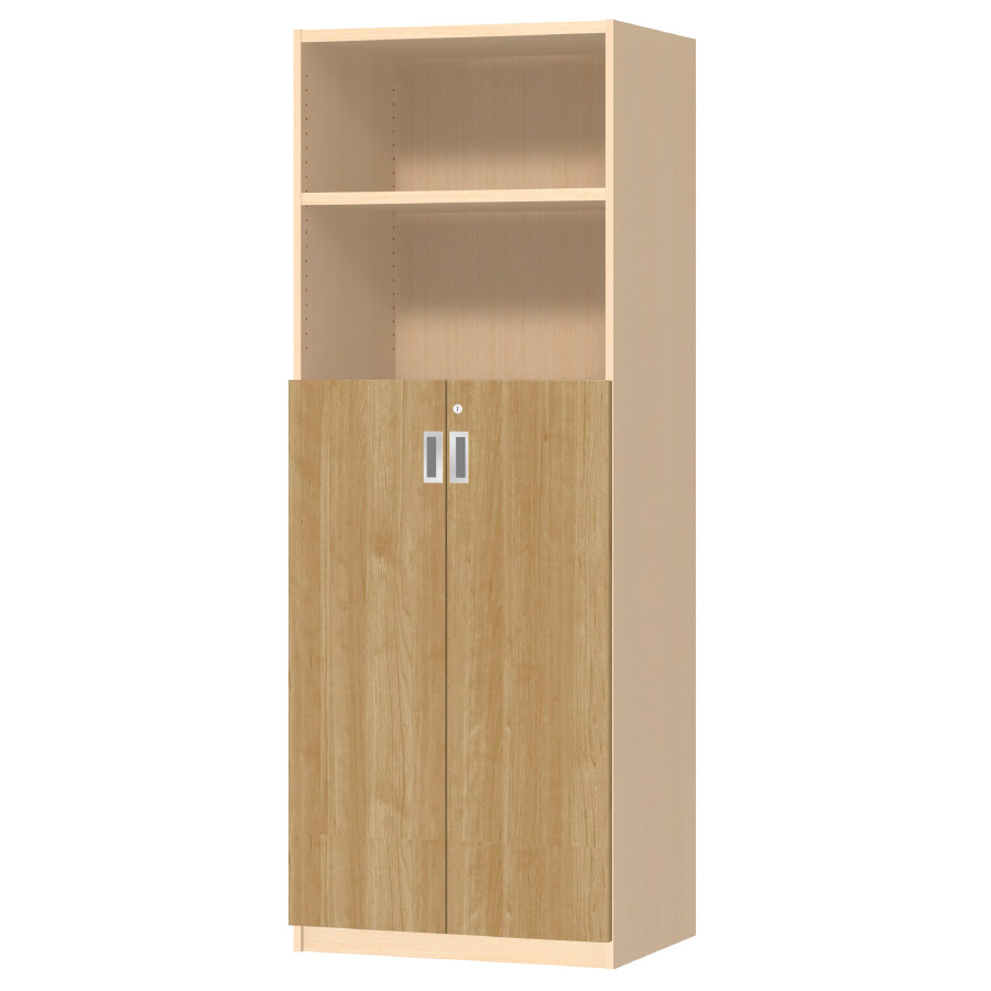 (商品画像) オーダーオフィスストッカー 奥行44.5cm×高さ191.1cm×幅60～70cm 3段扉