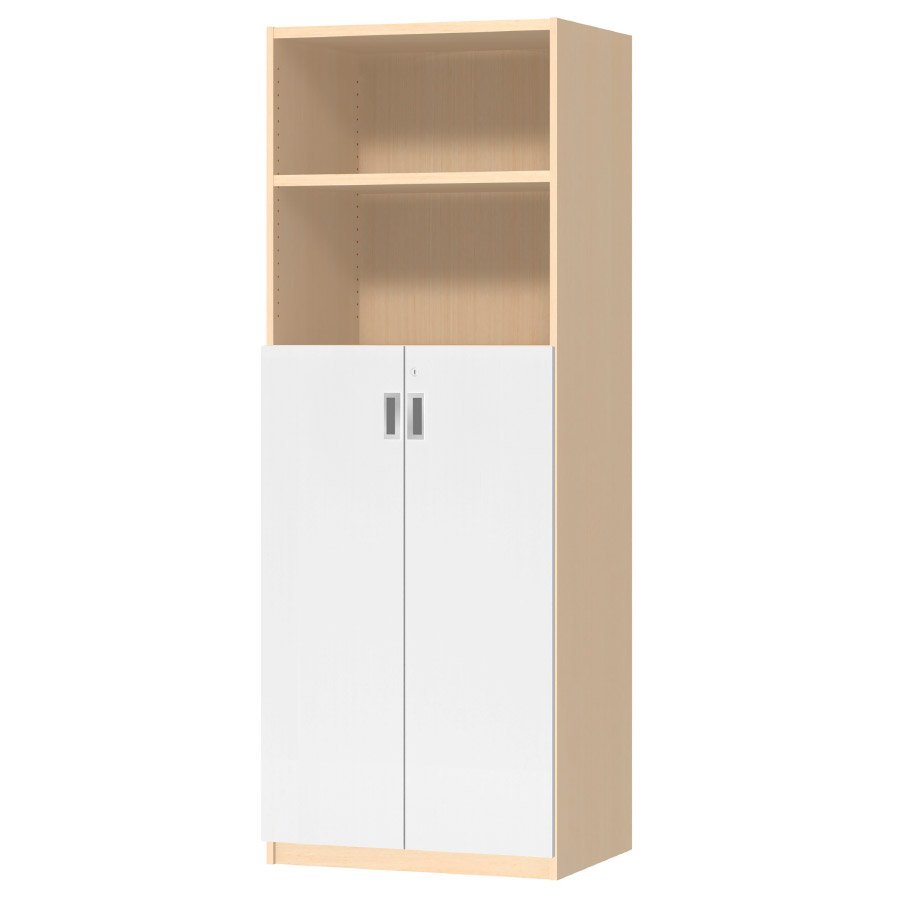 (商品画像) オーダーオフィスストッカー 奥行44.5cm×高さ191.1cm×幅60～70cm 3段扉