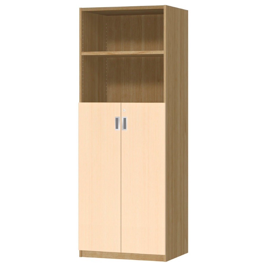 (商品画像) オーダーオフィスストッカー 奥行44.5cm×高さ191.1cm×幅60～70cm 3段扉