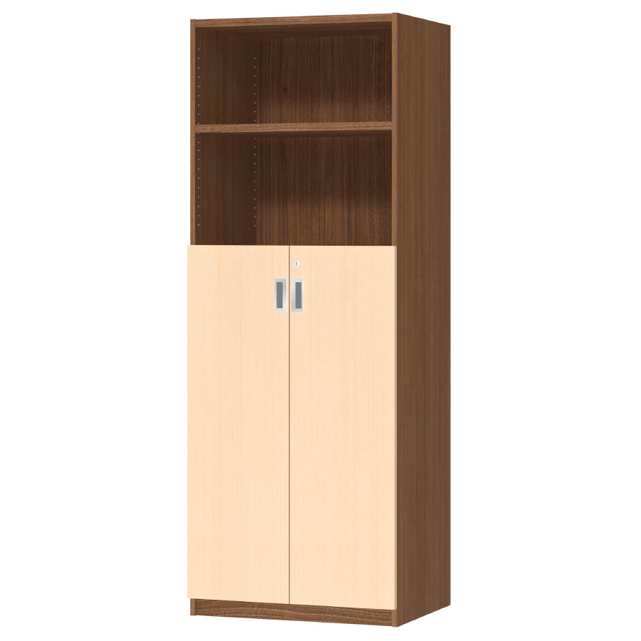 (商品画像) オーダーオフィスストッカー 奥行44.5cm×高さ191.1cm×幅60～70cm 3段扉