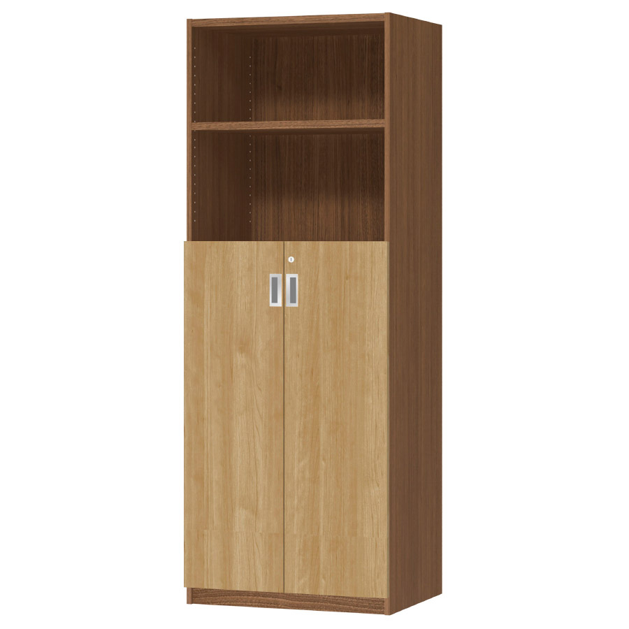 (商品画像) オーダーオフィスストッカー 奥行44.5cm×高さ191.1cm×幅60～70cm 3段扉