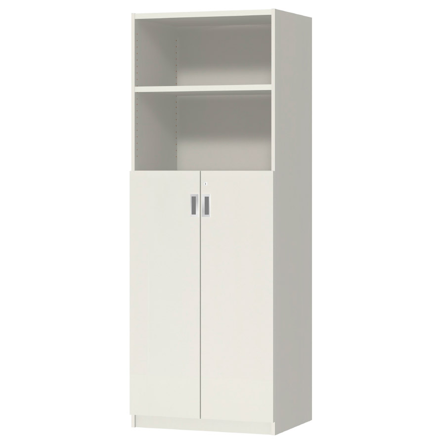 (商品画像) オーダーオフィスストッカー 奥行44.5cm×高さ191.1cm×幅60～70cm 3段扉