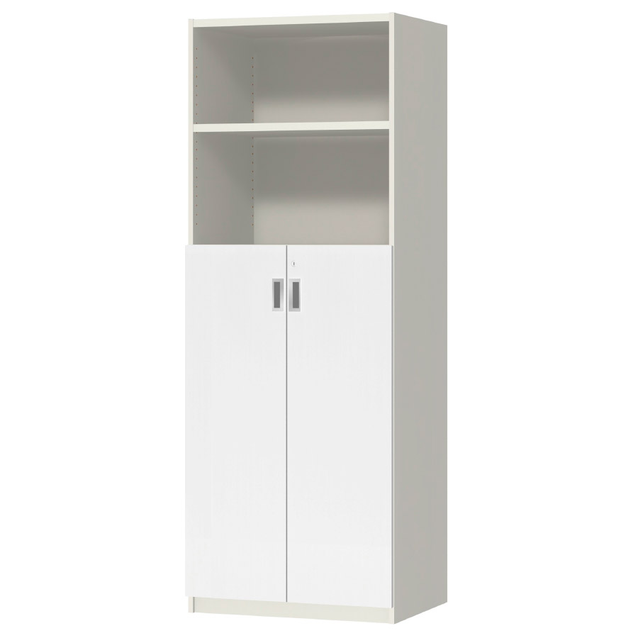 (商品画像) オーダーオフィスストッカー 奥行44.5cm×高さ191.1cm×幅60～70cm 3段扉