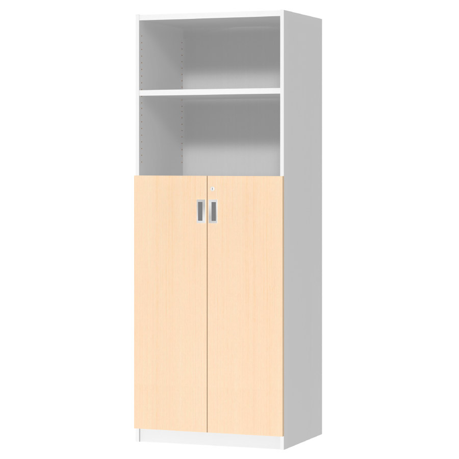 (商品画像) オーダーオフィスストッカー 奥行44.5cm×高さ191.1cm×幅60～70cm 3段扉